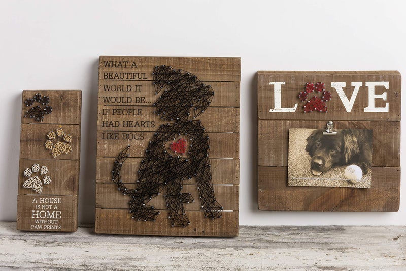Primitives by Kathy 33159 String Art Box Sign, Puppy Heart - Image 4